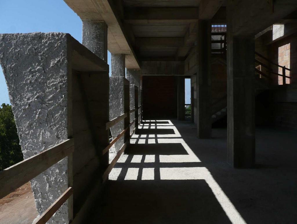 Teatro di Pomezia - Veduta della torre scenica - interno