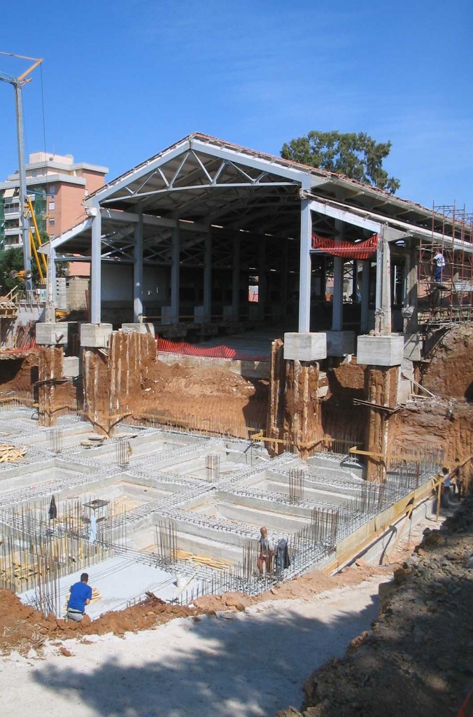 Teatro di Pomezia - Sottofondazione del capannone