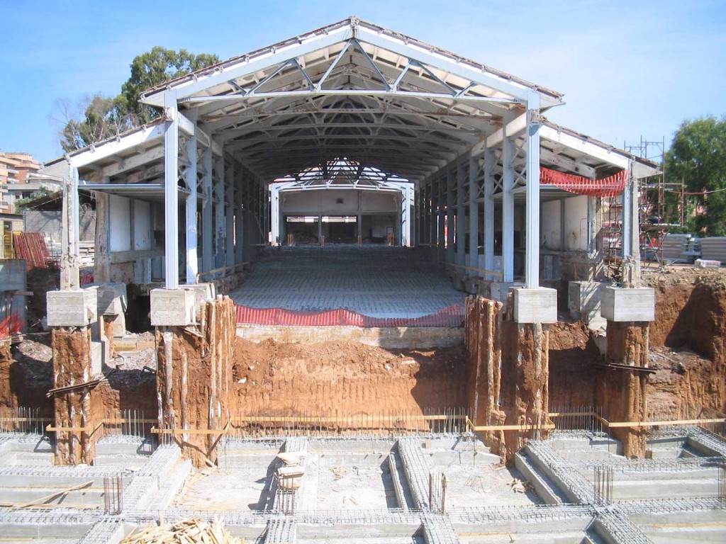 Teatro di Pomezia - Sottofondazione del capannone
