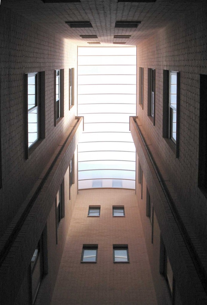 Cecchignola - Dettaglio del cortile interno