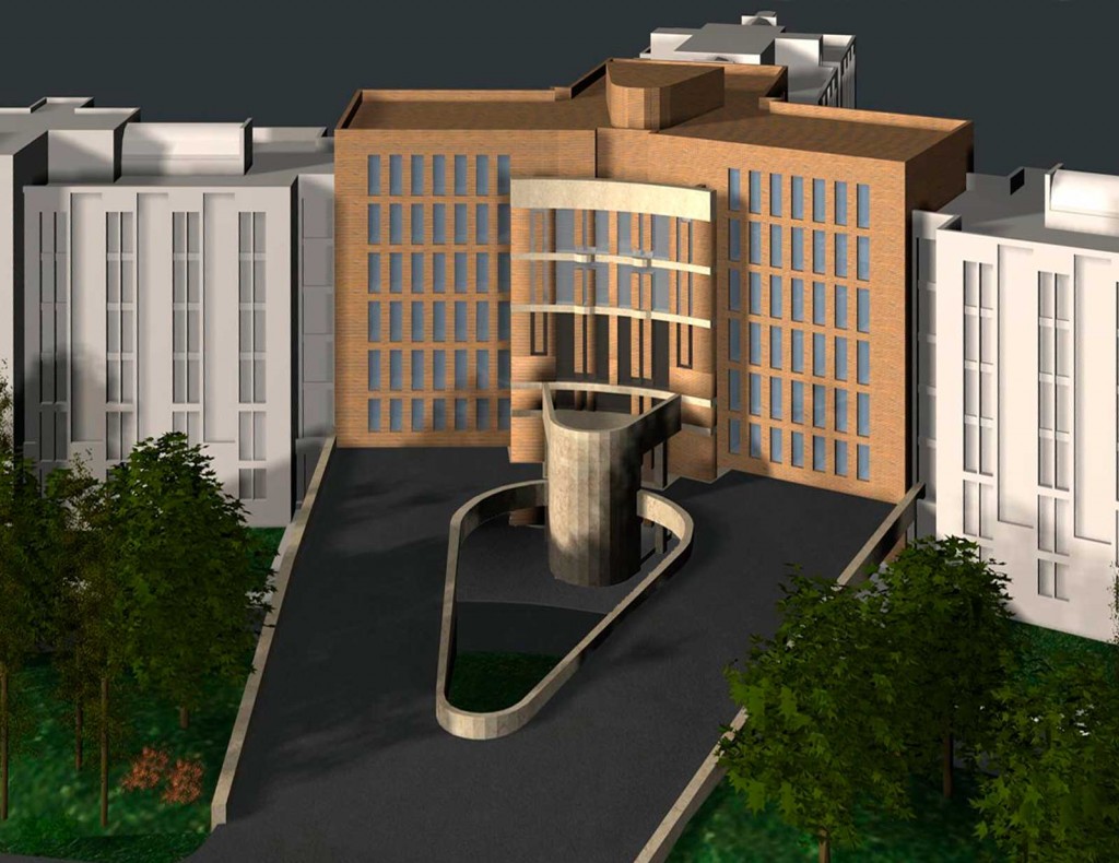 Cecchignola - Render dell'ingresso principale