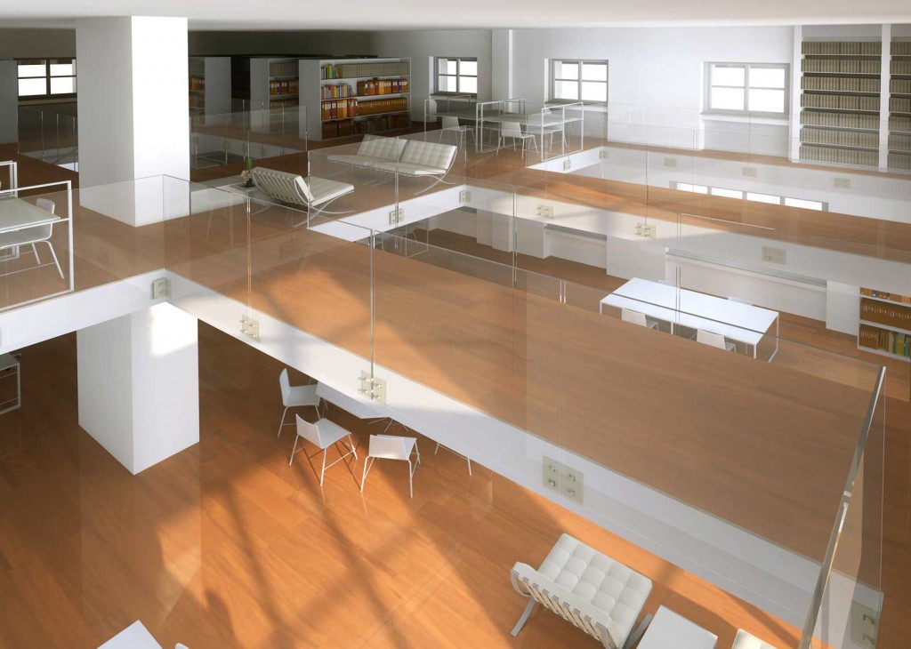 Hotel Dajti - Studio per l'interno della biblioteca