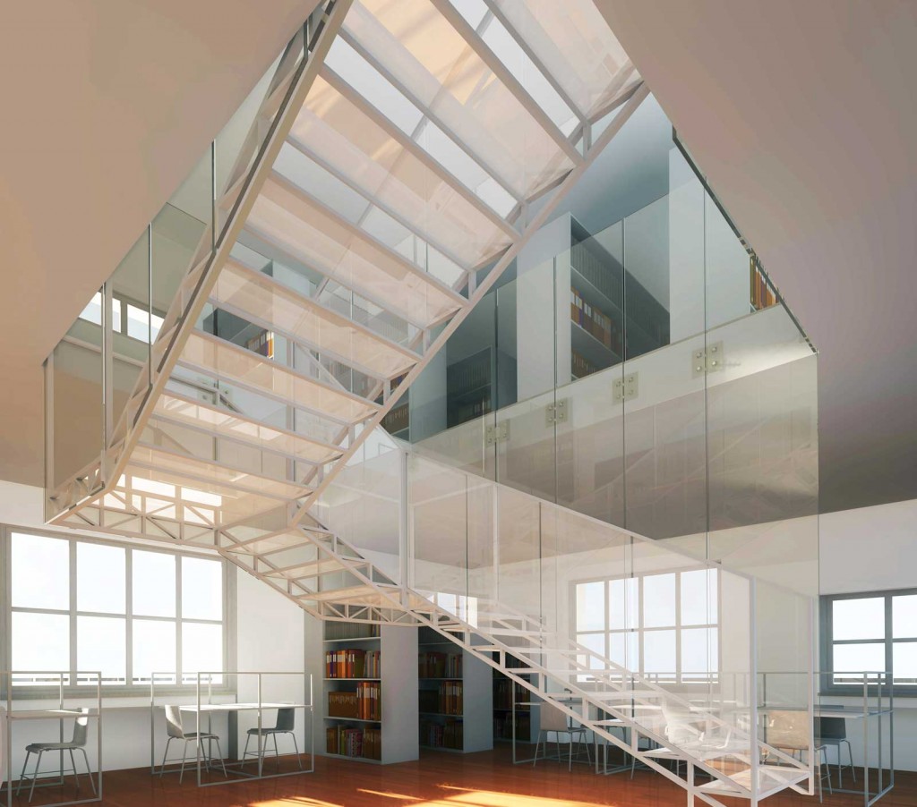 Hotel Dajti - Studio per l'interno della biblioteca