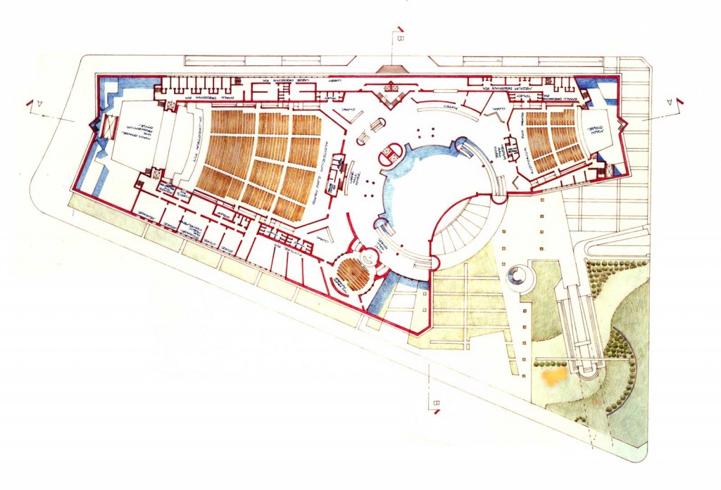 Nara New Convention Hall - Planimetria