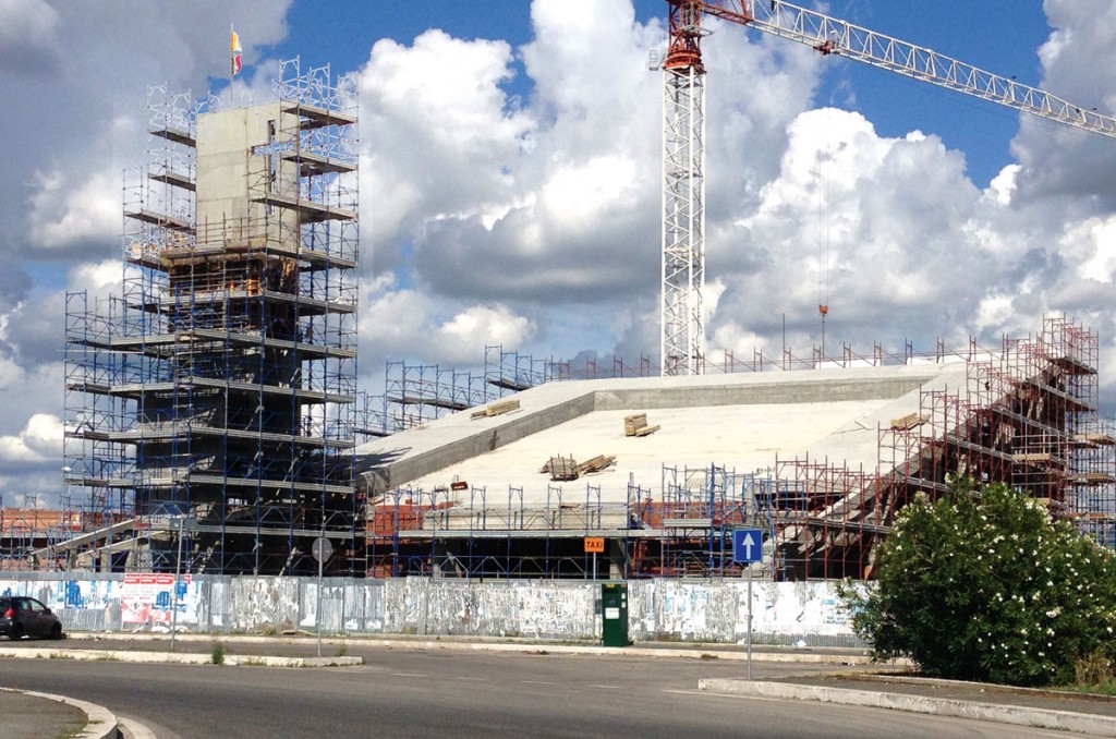 Beata Teresa di Calcutta - Una fase del cantiere a copertura ultimata
