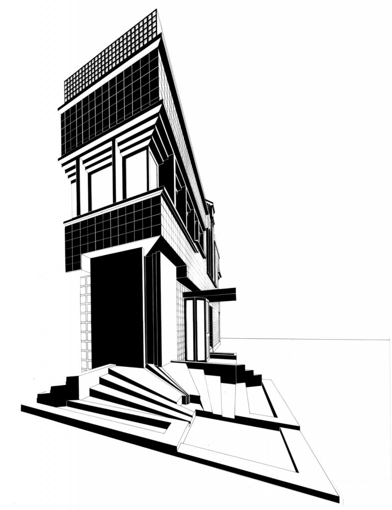 Cassa Rurale ed Artigiana - Studio assonometrico