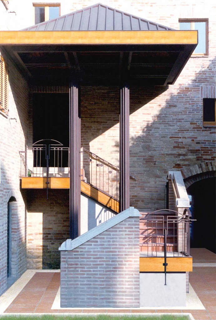 Torre dell'orologio - Dettaglio della scala