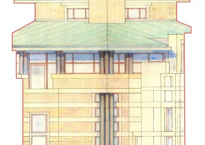 Casa del Notaio - Studio per la finestra d'angolo