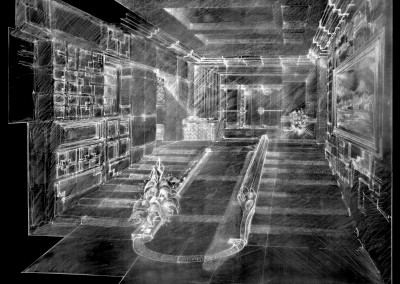 Studio per la scala centrale