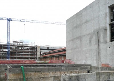 Teatro di Pomezia - Opere della torre scenica