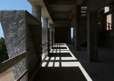 Teatro di Pomezia - Veduta della torre scenica - interno