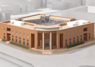 Banca d'Albania - Veduta del fronte di Morpurgo