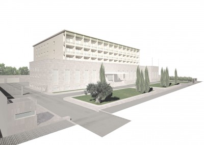 Hotel Dajti - Vista del fronte principale - variante