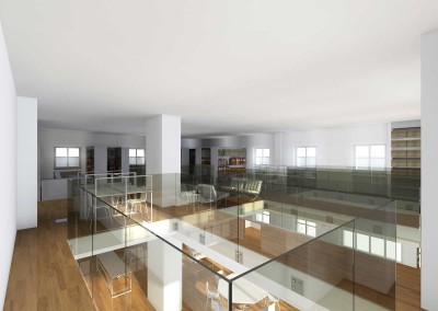 Hotel Dajti - Studio per l'interno della biblioteca