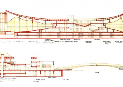 Nara New Convention Hall - Sezioni