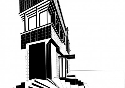 Cassa Rurale ed Artigiana - Studio assonometrico