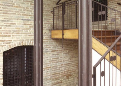 Torre dell'orologio - Veduta di dettaglio della nuova scala